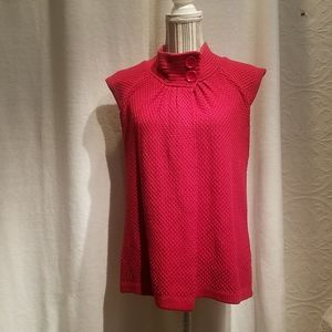 Vintage August Silk Red Sweater Size L